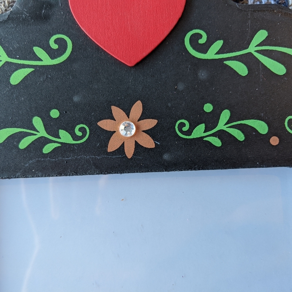 NWT cute picture frame with floral and heart - Picture 5 of 8